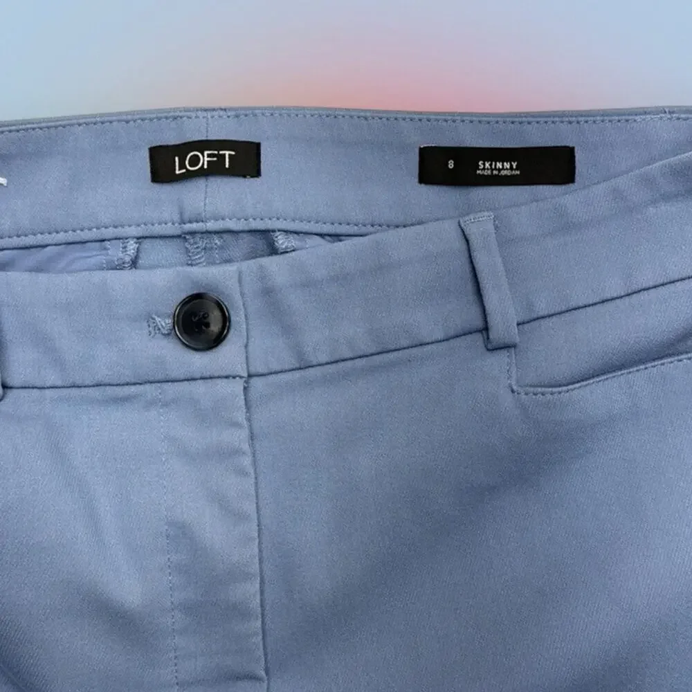 LOFT Light Blue Skinny Pants - Picture 4 of 4